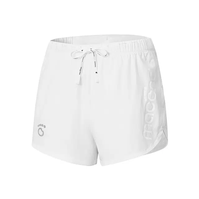 马孔多 速干凉感防晒三口袋收纳运动短裤 女款 白色