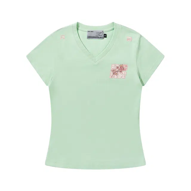 HARSH AND CRUEL Playful V-Neck Tee