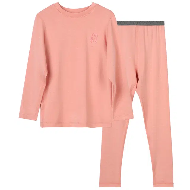 红豆 卡通舒适柔软轻盈透气保暖套装 杨妃青少年