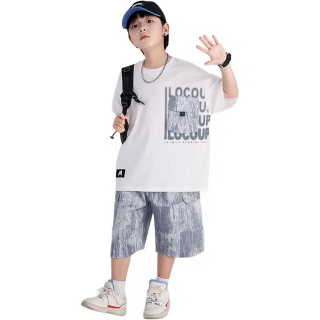 俞兆林休闲运动套装 个性时尚百搭 儿童款