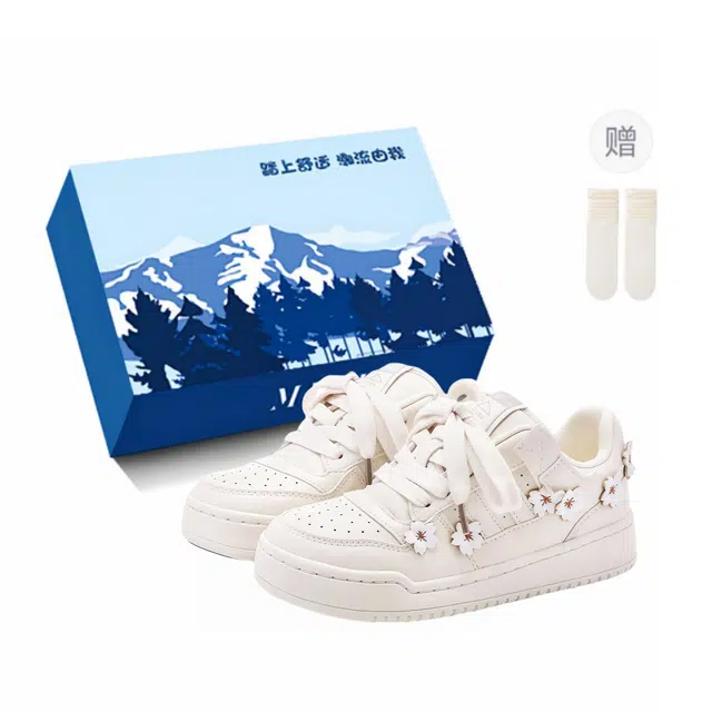 小鹿米利 樱花厚底德训鞋学生休闲 防滑 低帮 板鞋 女