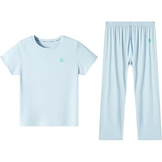 久岁伴 睡眠系列 舒适吸湿速干透气睡衣套装青少年