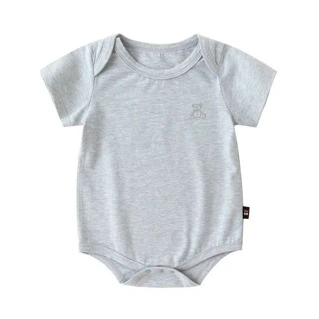 婴童 嘟嘟家 休闲简约舒适短袖连体衣