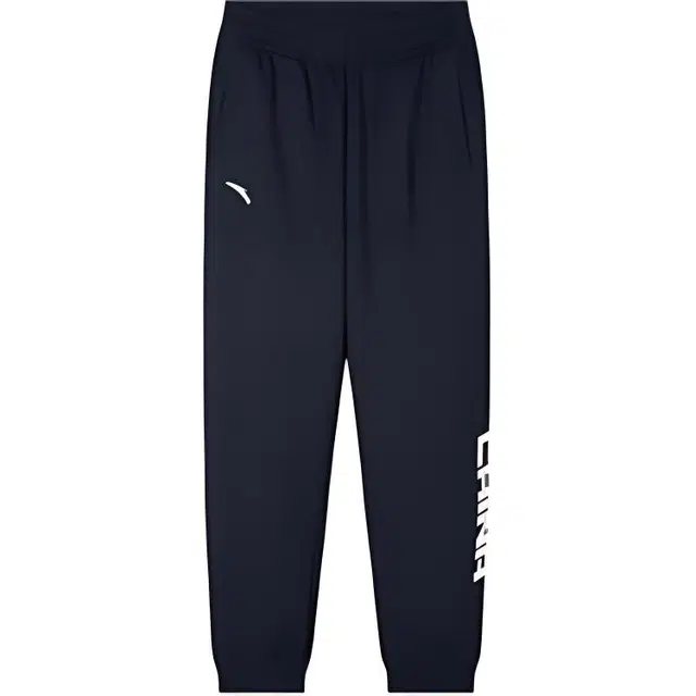 大童 安踏儿童 透气舒适亲肤针织运动裤 深夜蓝