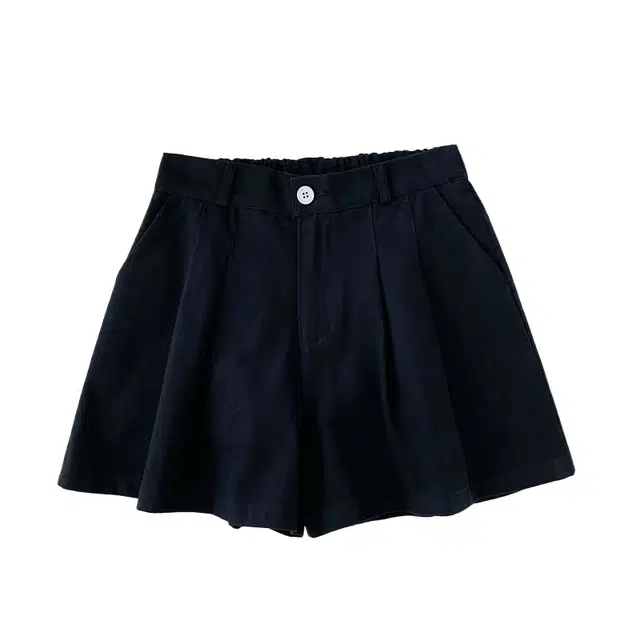 木清清 高腰显瘦百搭简约外穿阔腿裤牛仔短裤 女款