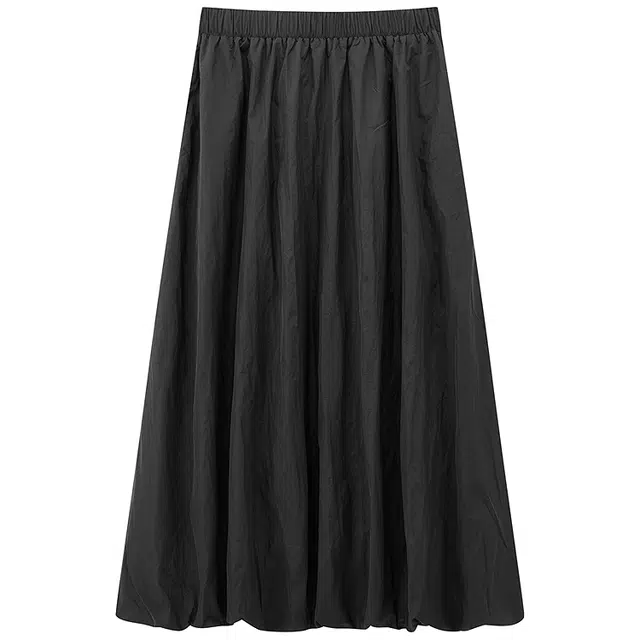 太平鸟 挺括舒适质感休闲长裙 女款 黑色