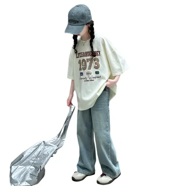 雅鹿休闲运动套装 字母洋气舒适 儿童款