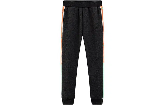 尔克儿童 童装 织带印花松紧腰运动休闲裤 男童