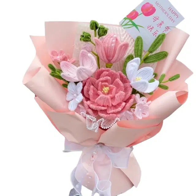 艾情草之恋（玩具） 花束扭扭棒康乃馨牡丹永生花束 玩具