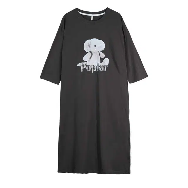 多拉美 卡通可爱可外穿家居服短袖夏季睡裙 女款