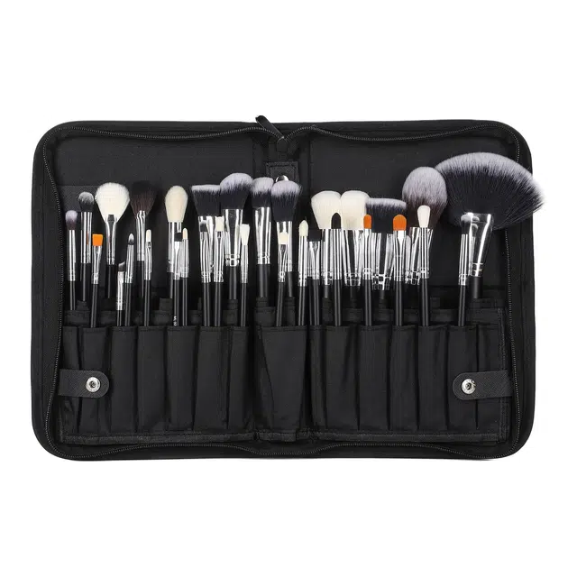 计轩  木柄扇形刷散粉刷化妆刷 柔软