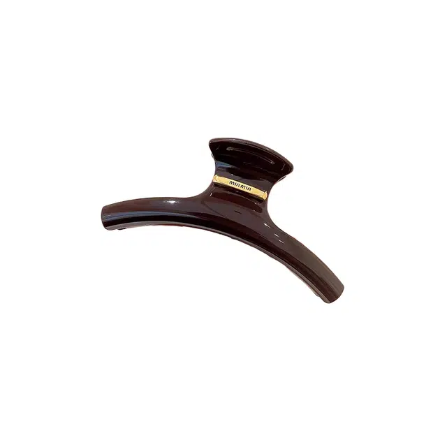 水中玉 果冻色弧形大号抓夹头饰高级感鲨鱼夹气质后脑勺发卡发饰 亚克力 发夹 女款