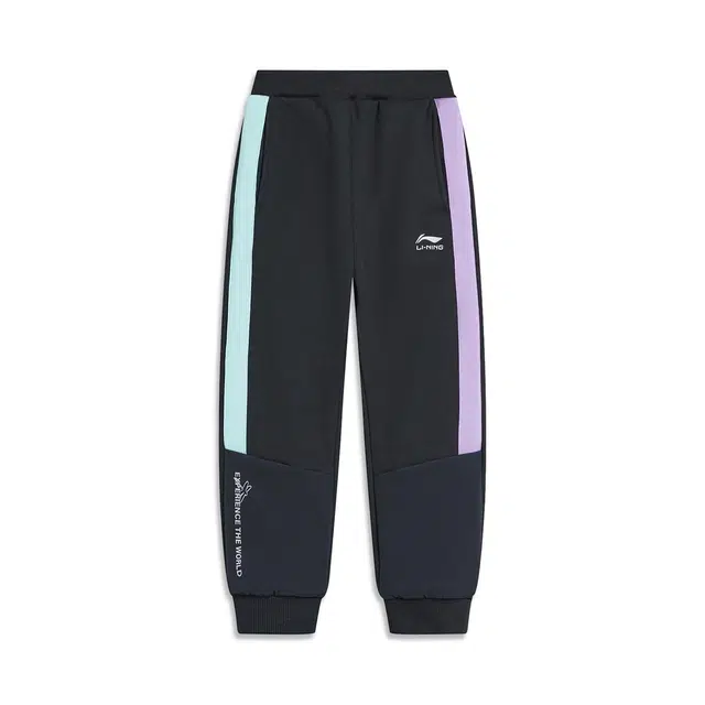 李宁儿童长裤 运动生活系列 耐磨舒适大方简洁 黑色 中小童