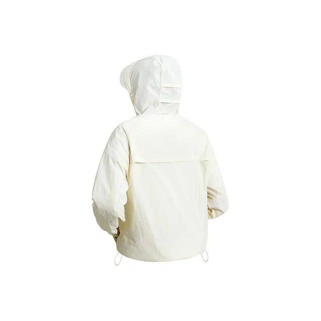 曼城 户外山系防风防晒衣服宽松百搭骑行登山腋下透气防紫外线连帽可拆卸轻薄长袖风衣 男女同款