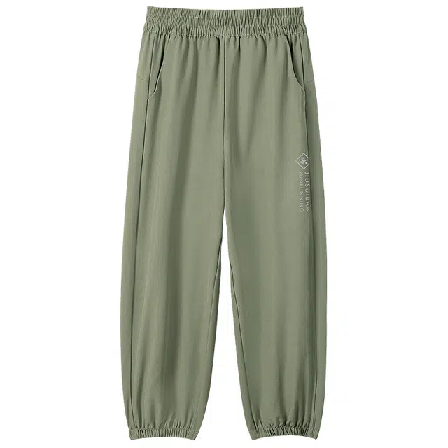 久岁伴长裤 休闲宽松舒适简约纯色 青少年