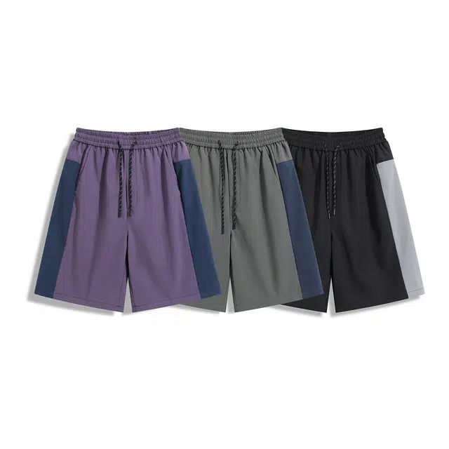 欧路得 户外撞色防泼水运动青少年轻薄透气五分裤休闲短裤 男款