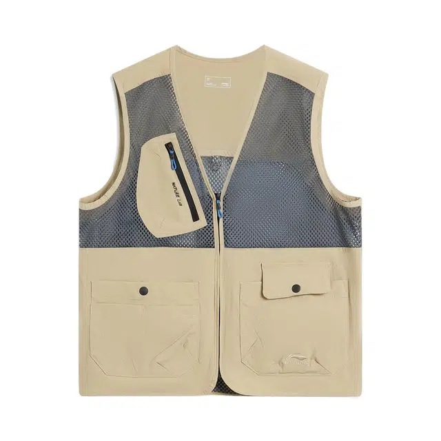 李宁儿童马甲 运动生活系列 舒适时尚柔软亲肤 椒褐色 儿童款