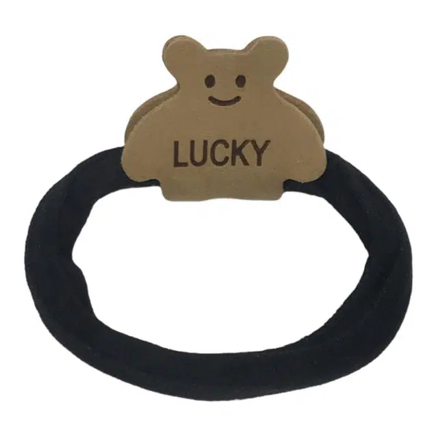 简应舒 幸运小熊 尼龙 发圈 男女同款情侣款