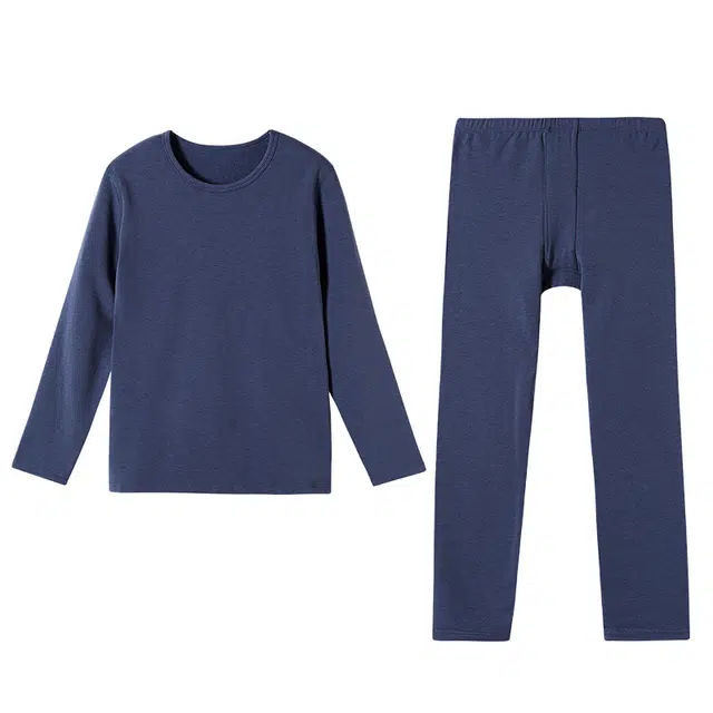 久岁伴 时尚洋气亲肤圆领纯色内衣套装青少年