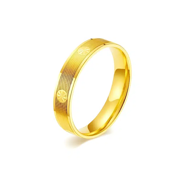 壹金金 小众设计 轻奢高级感手饰 简约时尚 足金 一口价 黄金戒指 男女同款情侣款