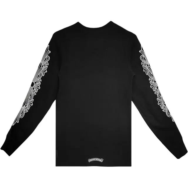 Chrome Hearts SS25 Horseshoe Print Long Sleeve Tee Black