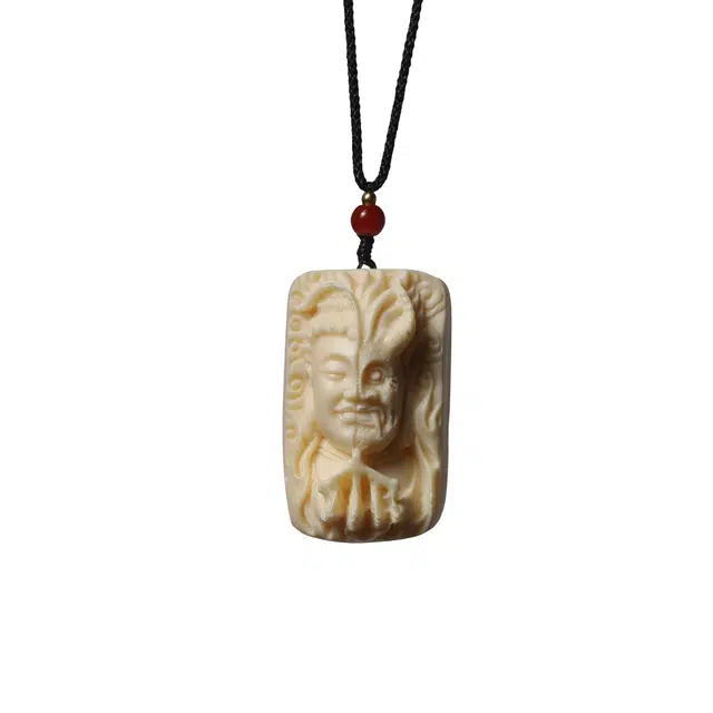 素于 新中式文玩精工雕刻工艺轻奢高级感 平安喜乐 诸事顺遂 节节高升盘玩复古风车载挂饰品#好运 象牙果 项链 男女同款情侣款