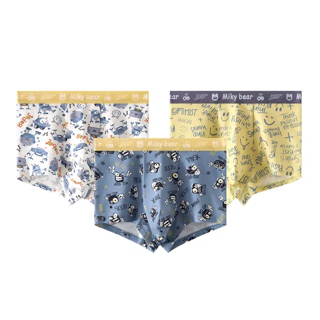 棉奇熊 舒适亲肤柔软内裤 图片色青少年