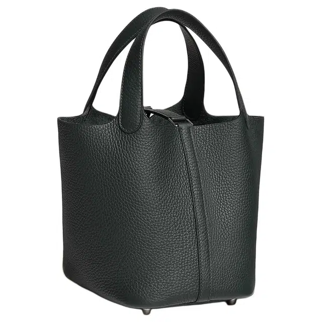 HERMES Picotin Lock 18 Clemence 67 Vert Fonce