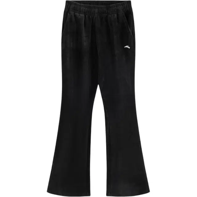 安踏儿童 户外休闲保暖舒适喇叭长裤 梦幻黑 青少年