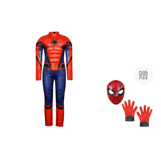 伊佳林连体衣 时尚潮流洋气 蜘蛛侠 蓝色 复仇者联盟 中小童
