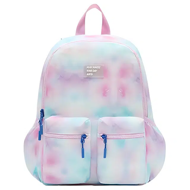 安踏儿童 运动休闲拉链开合可调节肩带 织物 书包背包双肩包 常规 儿童款 粉紫色