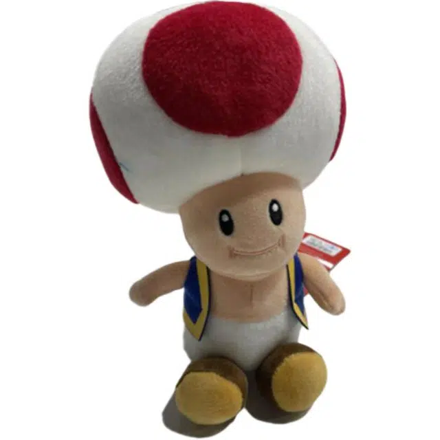 环球影城 玩偶 红色蘑菇头 毛绒玩具