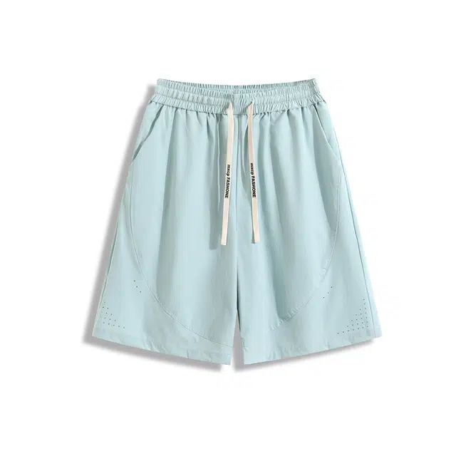 欧路得 美式透气速干工装网眼宽松运动裤夏季薄款直筒五分中裤休闲短裤 男款