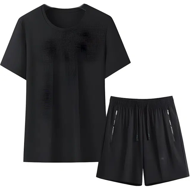 木清清 冰丝短袖运动轻薄透气健身套装 女款