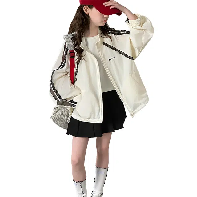 俞兆林户外服 休闲轻薄透气百搭 杏色 儿童款