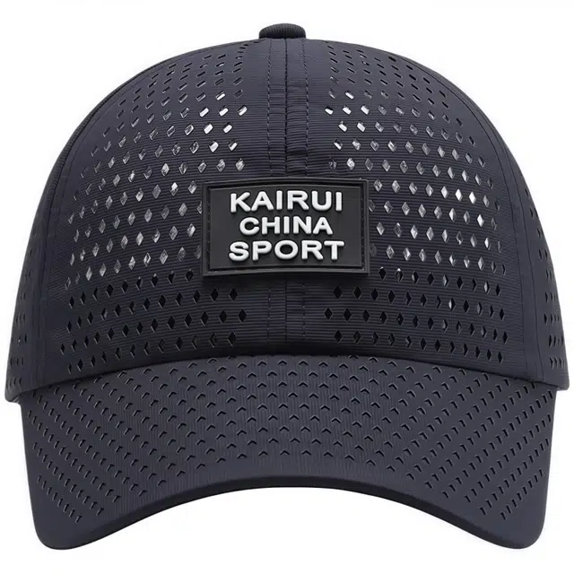 优莲茵 菱形打孔透气网眼 速干运动帽遮阳 聚酯纤维 鸭舌帽 男女同款情侣款