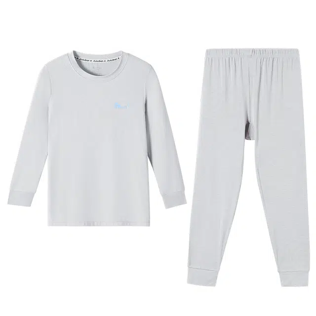 久岁伴 呼吸系列 圆领简约上衣时尚长裤内衣套装青少年