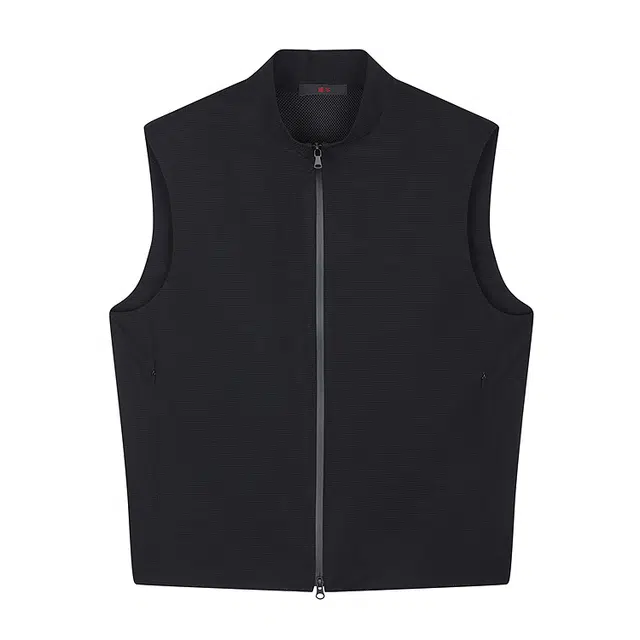 速写 黑支线 纯色简约修身休闲马甲 男款