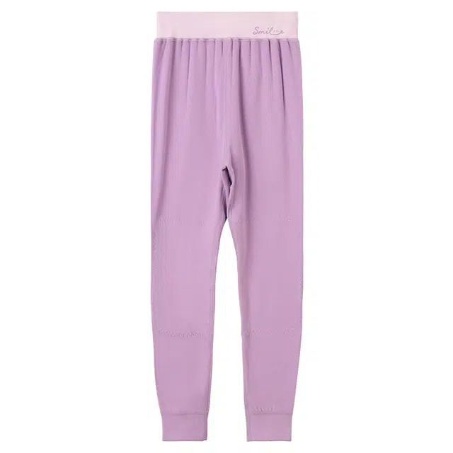 红豆 时尚洋气柔软亲肤拼色松紧腰长裤 青少年