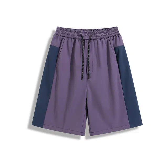 欧路得 户外撞色防泼水运动青少年轻薄透气五分裤休闲短裤 男款
