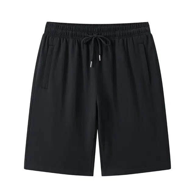 雅鹿 五分裤宽松运动裤外穿薄款纯棉夏季居家休闲短裤 男款