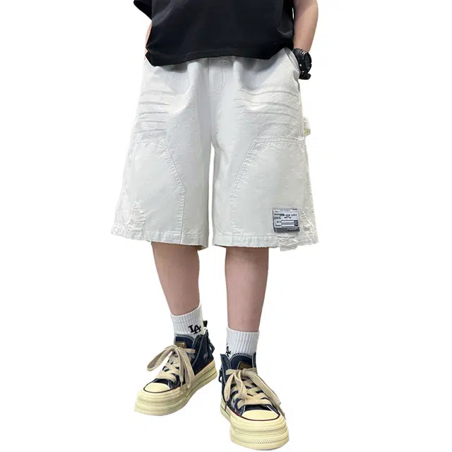 雅鹿 短裤百搭洋气个性酷帅 青少年