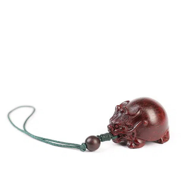 三檀小舍 招财龙龟 国风国潮新中式 复古文艺 平安喜乐 小众百搭高级 紫檀属 挂件 男女同款情侣款