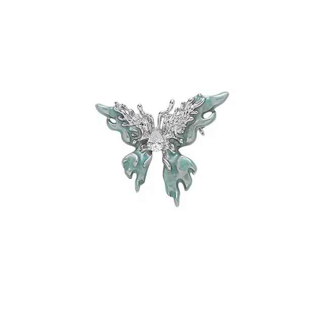 暖瞳 梦幻蝴蝶 高档胸花别针精致优雅高级小众设计感时尚百搭配饰 铜 胸针 女款