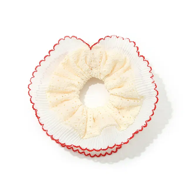 如花梦 复古风蕾丝多色大肠 布艺 发圈 女款