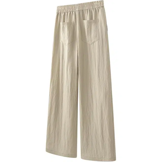 星际者 基础款日系清爽透气细带宽松纯色潮流显瘦休闲裤 男女同款