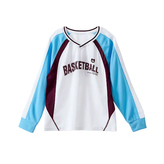 棉奇熊户外服 圆领插肩拼色长袖 儿童款