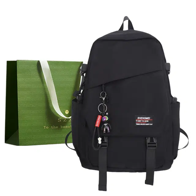 三只小鸭 大容量旅行电脑商务休闲通勤 尼龙 双肩包 常规 男款 黑色/灰色/红色/米白色