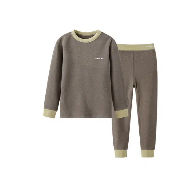 英氏 居家舒适休闲保暖抗菌吸湿排汗内衣套装青少年