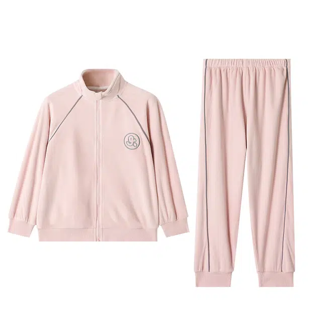 久岁伴家居服 居家系列 时尚洋气加绒拉链长袖青少年